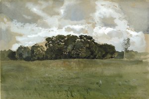 Paisaje con nubes grises, 1897